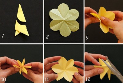 cách làm hoa thủy tiên bằng giấy